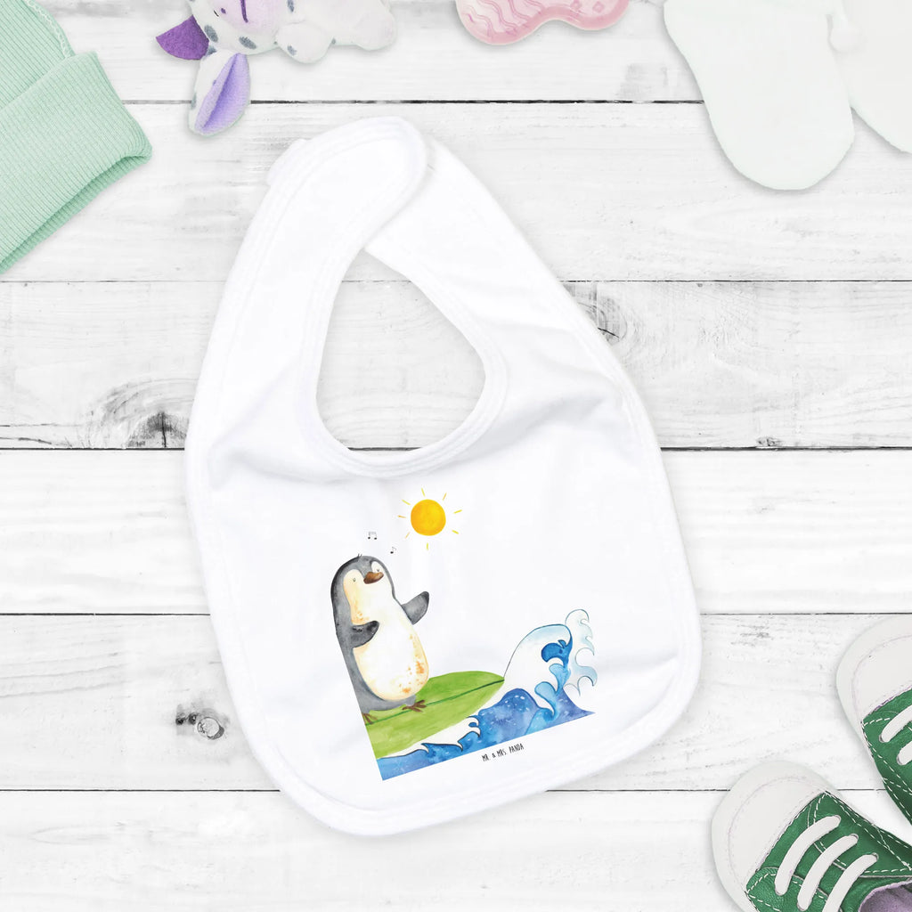 Bib Penguin surfer toddler, baby bib, drool bib, baby party, spit cloth, baby shower, Penguin, North Pole, Winter, Penguins, holidays, penguins, Hawaii, surfing, waves, Portugal, surfers, wave riding