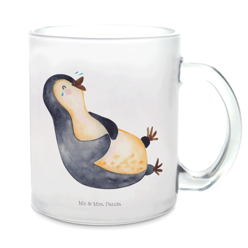 Glass tea cup Penguin Laugh Tasse Für Tee, Teetasse Glas, Teetasse aus Glas, Teetasse, Becher, Glasbecher, Tasse, Tee Tasse, getränkeglas, tasse glas, becher für tee, Große Teetasse, Teegläser, glastasse, Teeglas, Glas Teebecher, becher glas, Trinkglas, Pinguin, Pinguine, Lustiger Spruch, Fröhlichkeit, Humor, Fröhlich, Lachen, Optimismus