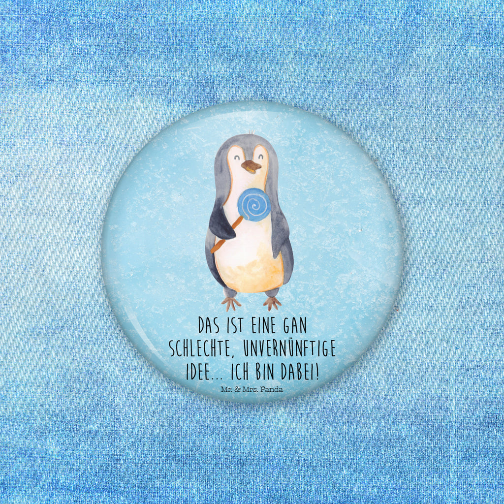 Button Pinguin Lolli 50mm Button, Button, Pin, Anstecknadel, Pinguin, Pinguine, Lolli, Süßigkeiten, Blödsinn, Spruch, Rebell, Gauner, Ganove, Rabauke