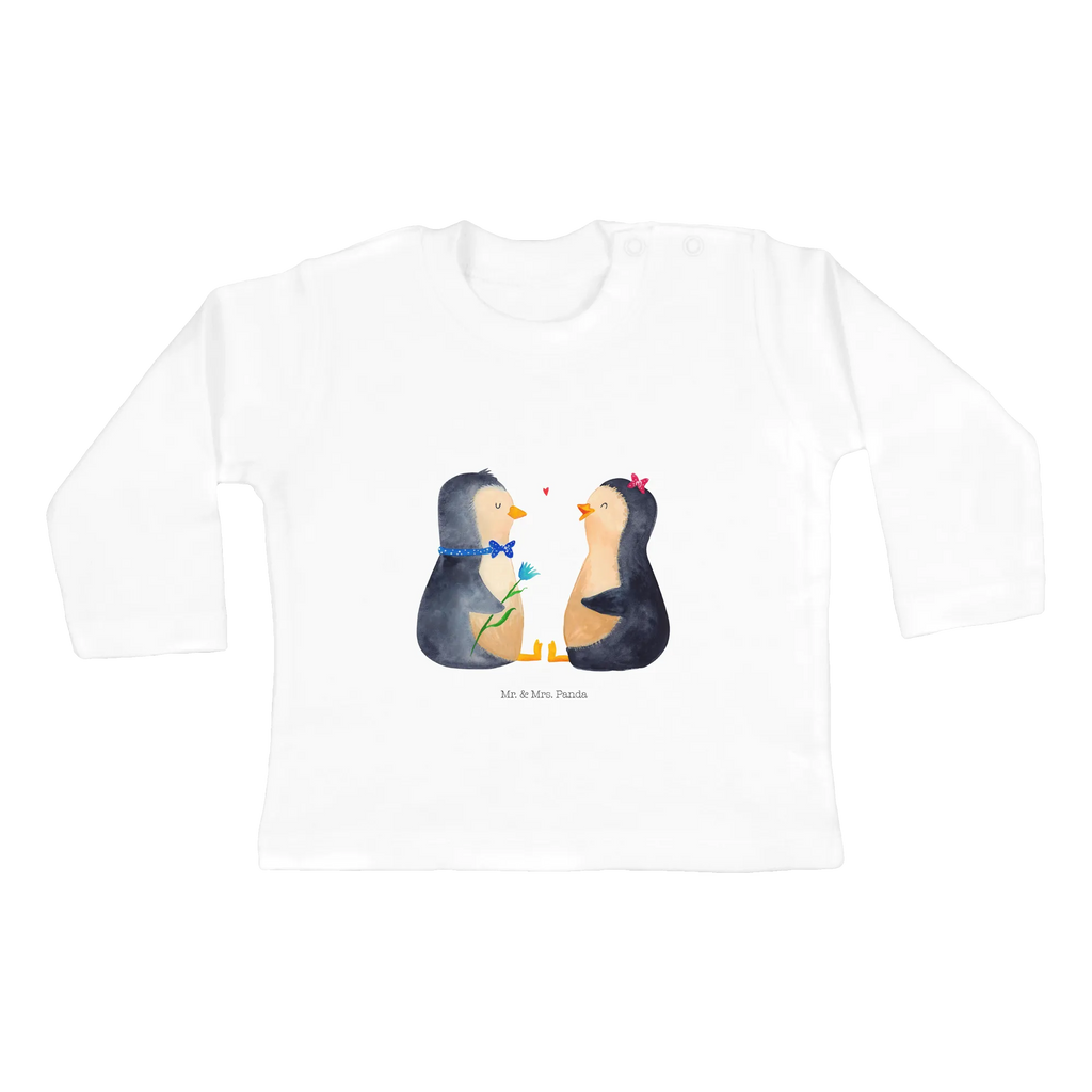 Baby Longsleeve Pinguin Pärchen Baby Shower, Bio, Kleidung, Langarm, Pinguin, Liebesbeweis, Verlobung, Hochzeit, Hochzeitsgeschenk, Liebesgeschenk, Jahrestag, Traumpaar, Liebespaar, Pinguine, Große Liebe, Liebe, Hochzeitstag