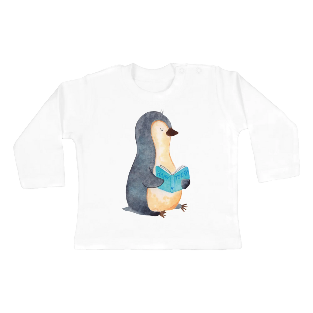 Longsleeve dla niemowląt 12-18 miesięcy pingwin książka Mädchen, Langarm, Kleidung, Bio, Baby, Jungen, Pinguin, Pinguine, Faulenzen, Buch, Urlaub, Ferien, Bücherwurm, Freizeit, Nichtstun, Lesen