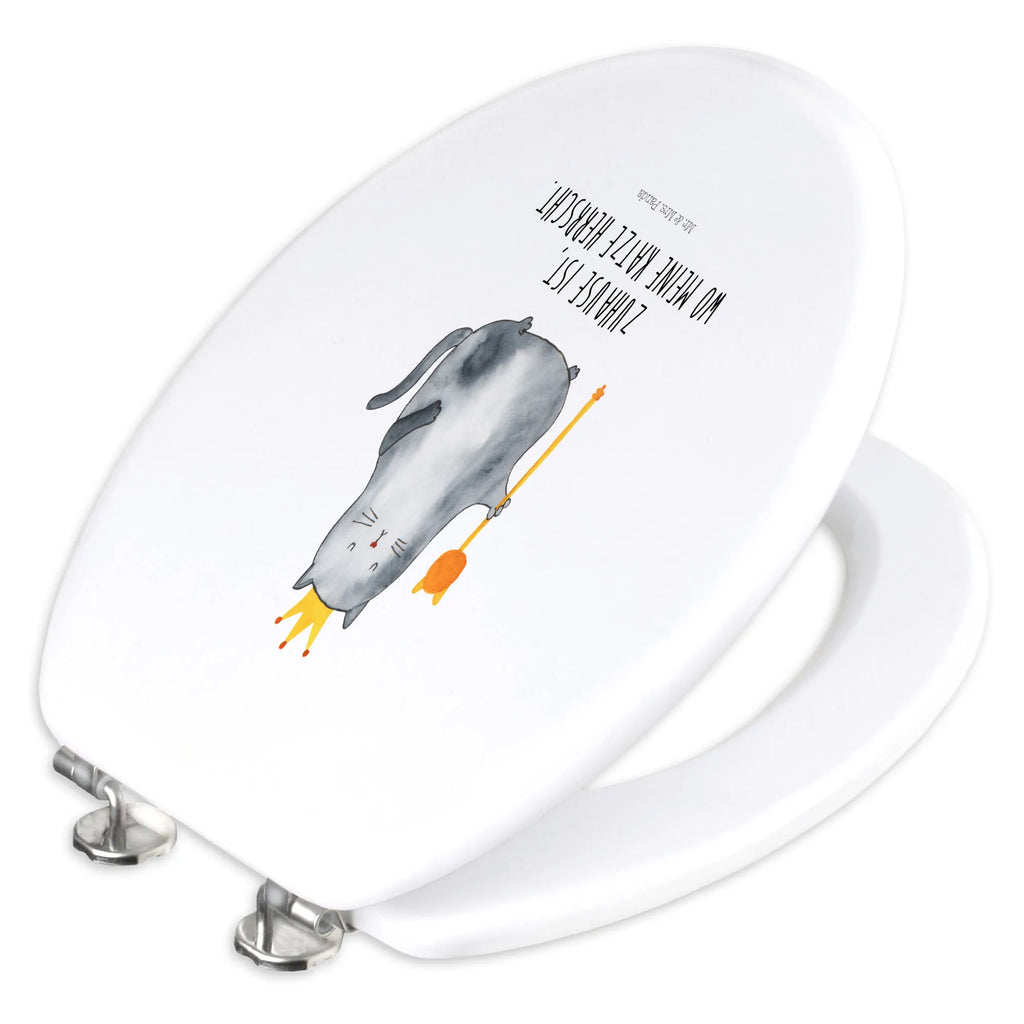 Motif toilet seat Cat king toilet lid, toilet cover, toilet, toilet seat, wood, cat, tomcat, kitty, meow, kitten, housecat, mama cat, love cats, cat image, cat fan, cat lover, cat fancier, cat decoration, gift for cat lover, cat owner, funny cats, cat sayings, cat motto, funny cat gifts, fan merchandise, cat stuff, animal lover, king, move, queen, pet, pussy, moving in, first own apartment, tenement, apartment, cats, family