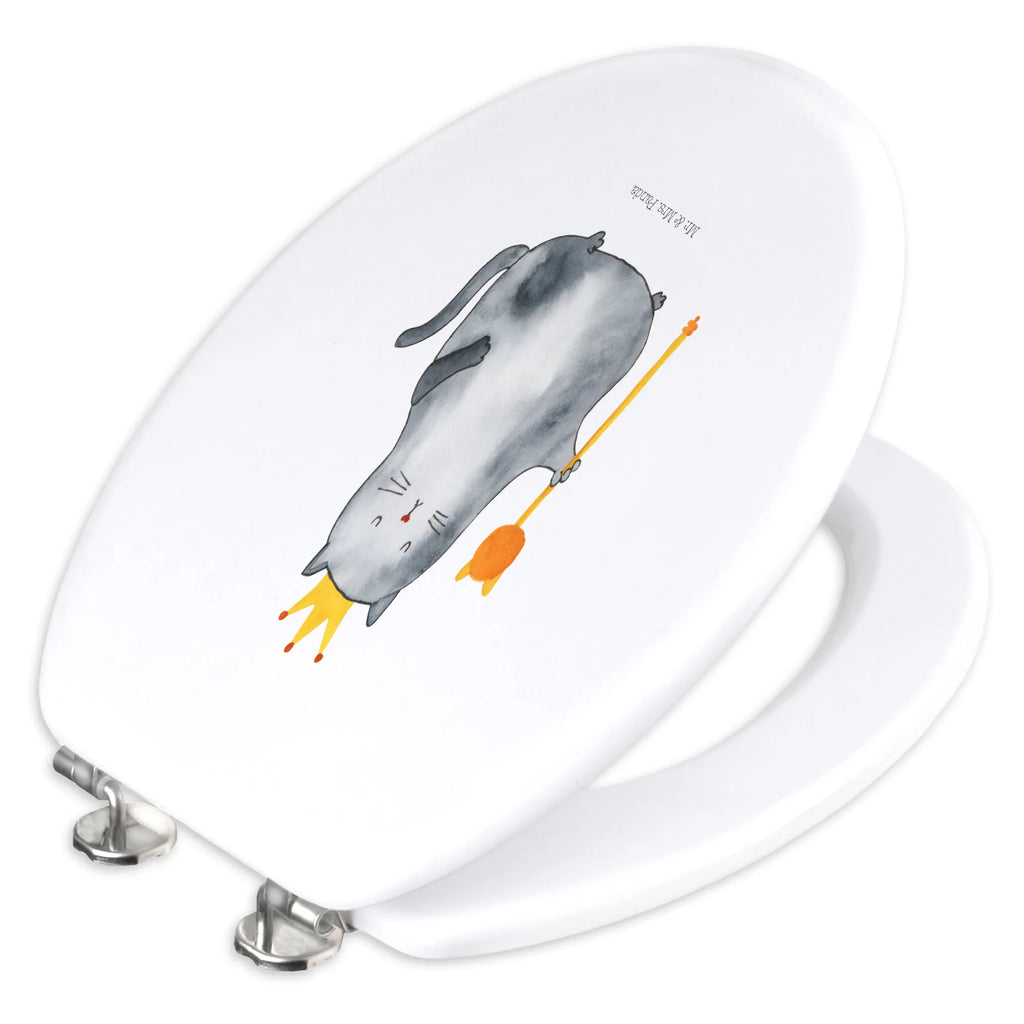 Motif toilet seat Cat king toilet lid, toilet cover, toilet, toilet seat, wood, cat, tomcat, kitty, meow, kitten, housecat, mama cat, love cats, cat image, cat fan, cat lover, cat fancier, cat decoration, gift for cat lover, cat owner, funny cats, cat sayings, cat motto, funny cat gifts, fan merchandise, cat stuff, animal lover, king, move, queen, pet, pussy, moving in, first own apartment, tenement, apartment, cats, family