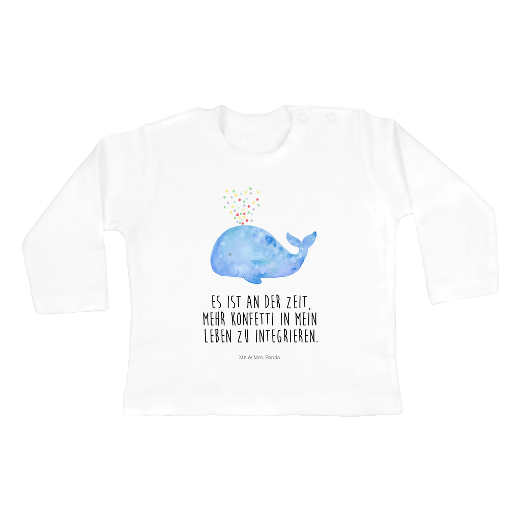 Longsleeve dla niemowląt 12-18 miesięcy wieloryb konfetti Baby Shower, Bio, Langarm, Kleidung, Meer, Meerestiere, Urlaub, Geburtstag, Abnehmen, Motivation, Neuanfang, Neustart, Diät, Wal, Wale, Konfetti, Lebensabschnitt, Trennung