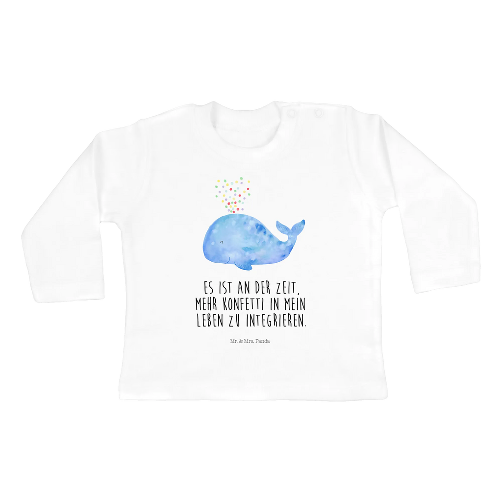 Longsleeve dla niemowląt 12-18 miesięcy wieloryb konfetti Baby Shower, Bio, Langarm, Kleidung, Meer, Meerestiere, Urlaub, Geburtstag, Abnehmen, Motivation, Neuanfang, Neustart, Diät, Wal, Wale, Konfetti, Lebensabschnitt, Trennung
