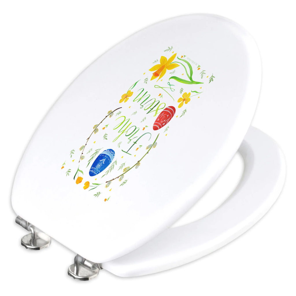 Motiv WC Sitz Ostern Frohe Ostern Toilettendeckel, Klodeckel, WC-Sitz, Toilette, Klobrille, Ostern, Osterhase, Ostergeschenke, Osternest, Osterdeko, Geschenke zu Ostern, Ostern Geschenk, Ostergeschenke Kinder, Ostern Kinder, bemalte Ostereier, Osterblume, Osterei, Ostergrüße, Weidenkätzchen. Lettering, Frohe Ostern