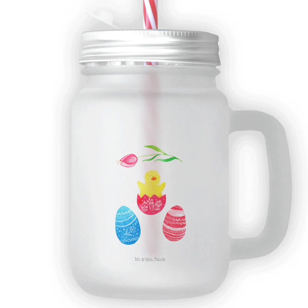 Mason jar drinking glass chick Hatch glass, Mason Jar, summer glass, preserving glass, cocktail glass, handle glass, drinking glass, Easter, Easter bunny, greetings, joy, Easter egg, happy Easter, Chicks, Easter greetings, best wishes, egg, spring fever, Easter eggs