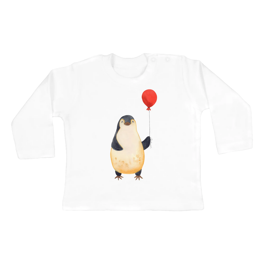 Baby long-sleeve Penguin balloon Bio, Kleidung, Langarm, Baby Shower, Pinguin, Luftballon, Glück, Motivation, Neustart, Pinguine, Geschenkidee, Liebe, Tagträume, Geschenk Freundin, Beste Freundin, Lebenslust, Neues Leben