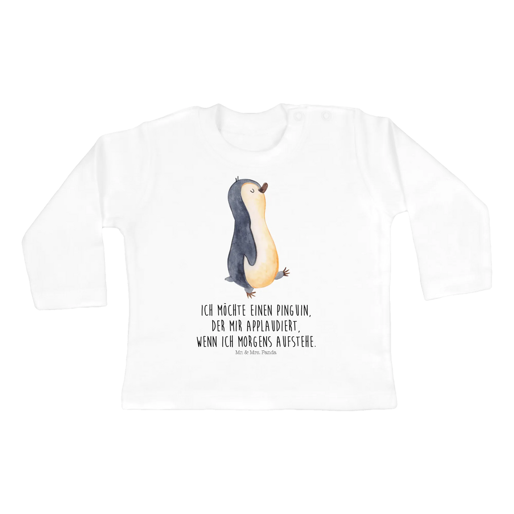 Longsleeve dla niemowląt 12-18 miesięcy Pingwin maszerować Jungen, Kleidung, Langarm, Mädchen, Bio, Baby, Pinguin, Frühaufsteher, Familie, Bruder, Pinguine, Schwester, Langschläfer