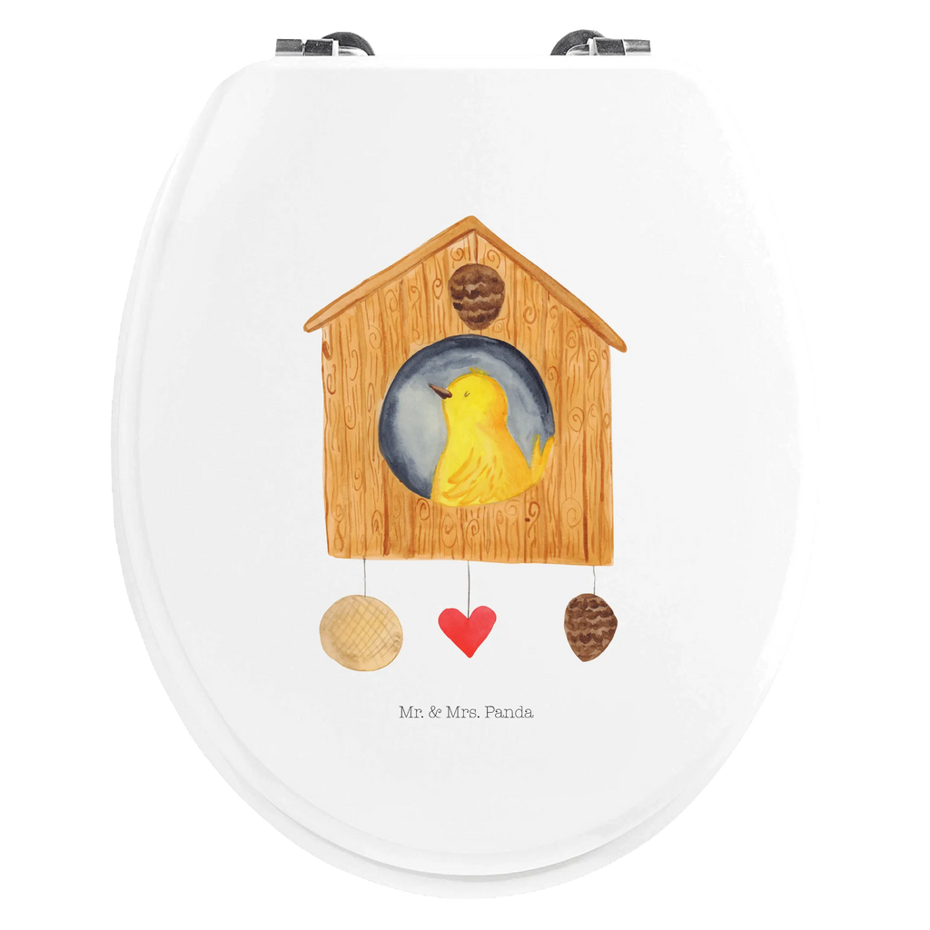 Motiv WC Sitz Vogel Haus Klobrille, WC-Sitz, Toilettendeckel, Toilette, Klodeckel, Tiermotive, Gute Laune, lustige Sprüche, Tiere, Nest, Castle, Vogelhaus, Familie, Vogel, unser Haus, Eigenheim, Zuhause, Lieblingsort, Vögel, Haus, Wohnung, Home sweet home, Vogelhäuschen