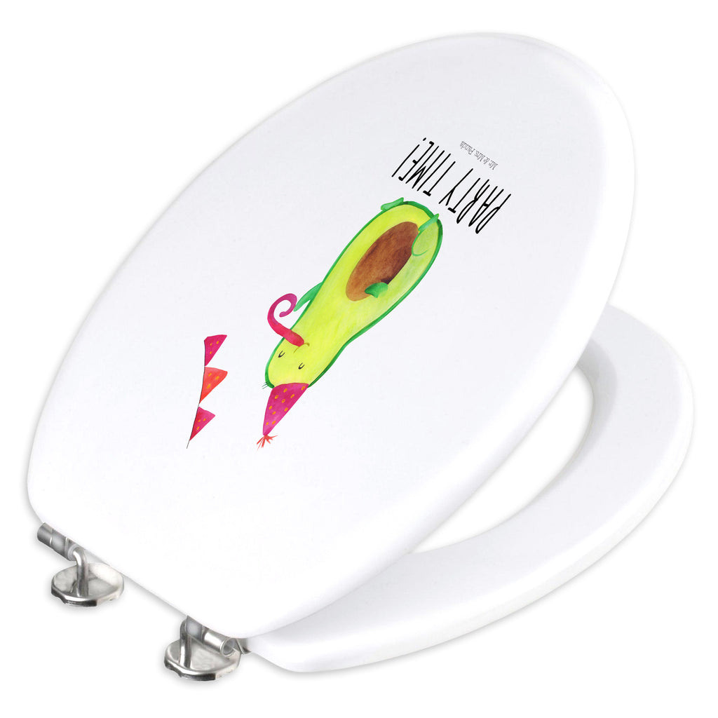 Motiv WC Sitz Avocado Party Zeit Klobrille, Toilettendeckel, Klodeckel, Toilette, WC-Sitz, Avocado, Veggie, Vegan, Gesund