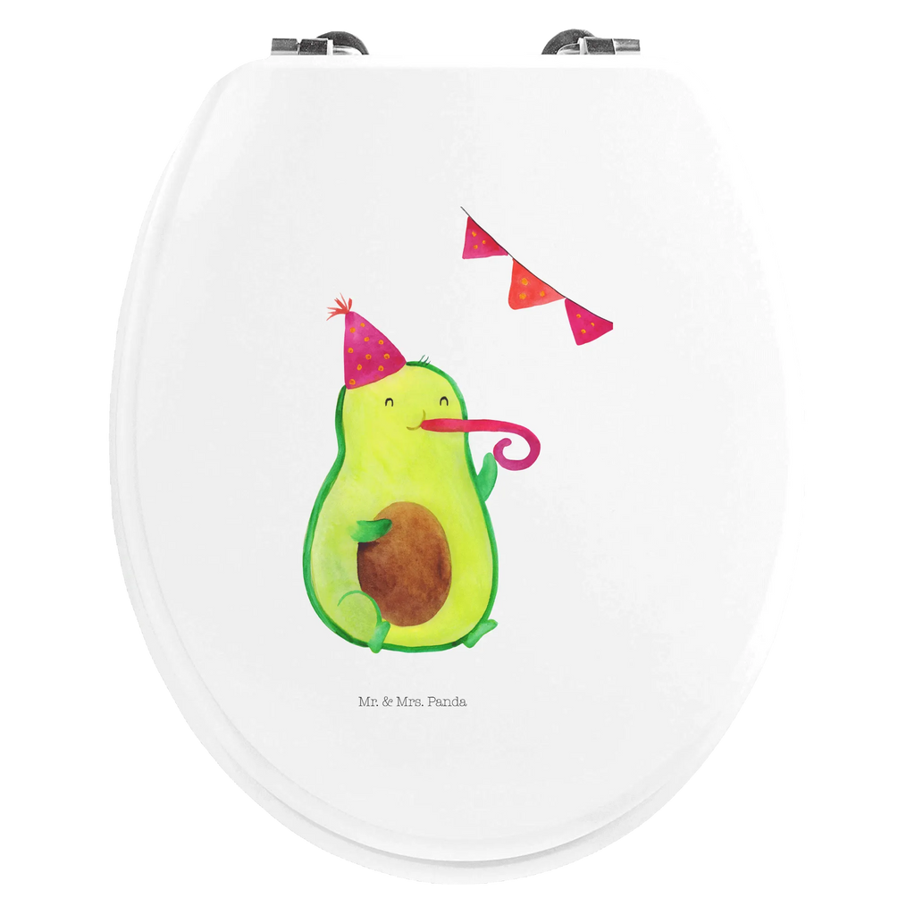 Motiv WC Sitz Avocado Party Zeit Klobrille, Toilettendeckel, Klodeckel, Toilette, WC-Sitz, Avocado, Veggie, Vegan, Gesund