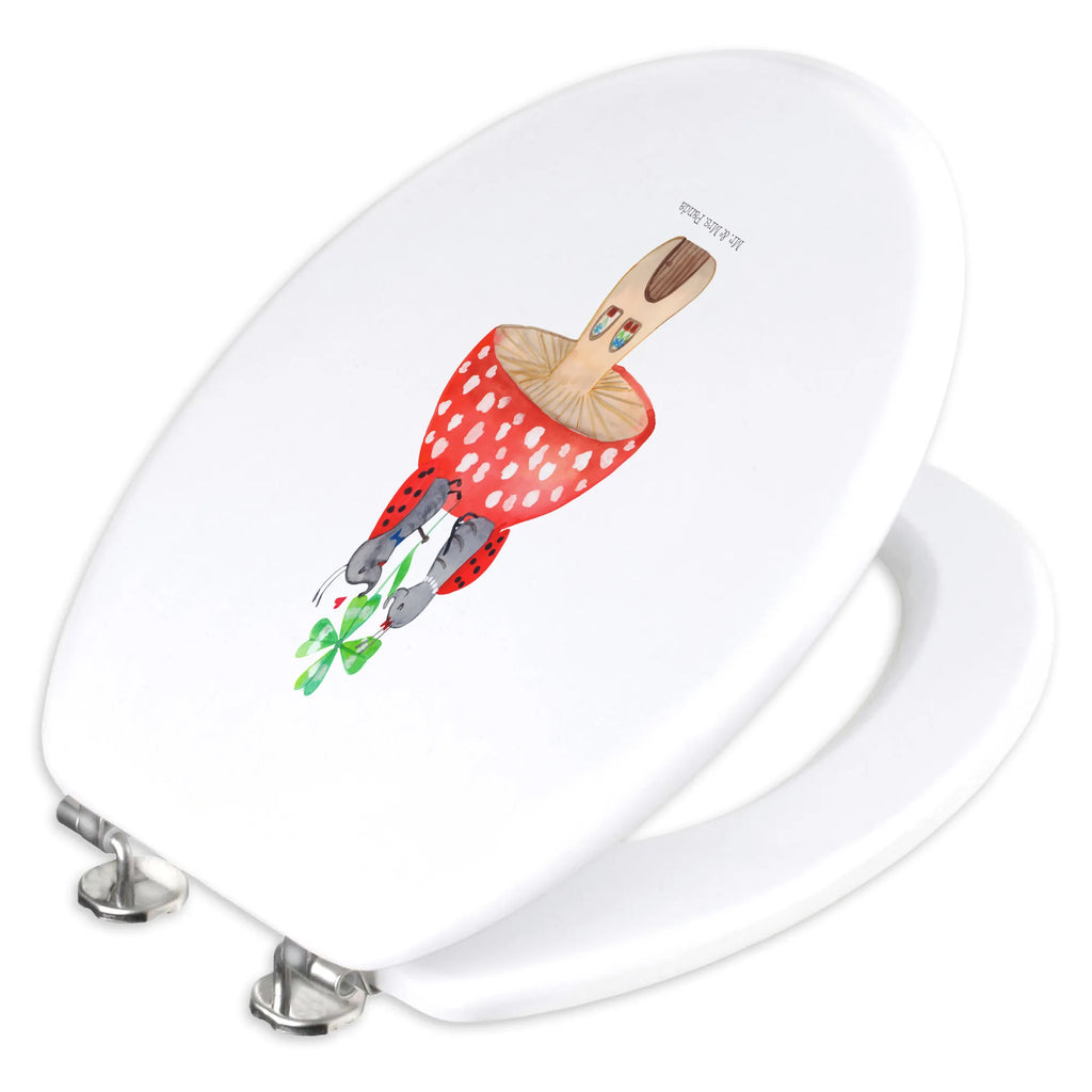 Motiv WC Sitz Marienkäfer Fliegenpilz Klobrille, Toilette, Klodeckel, WC-Sitz, Toilettendeckel, Tiermotive, Gute Laune, lustige Sprüche, Tiere, Haus, Wohnung, Fleigenpilzhaus, zuhause, Marienkäfer, Fliegenpilz