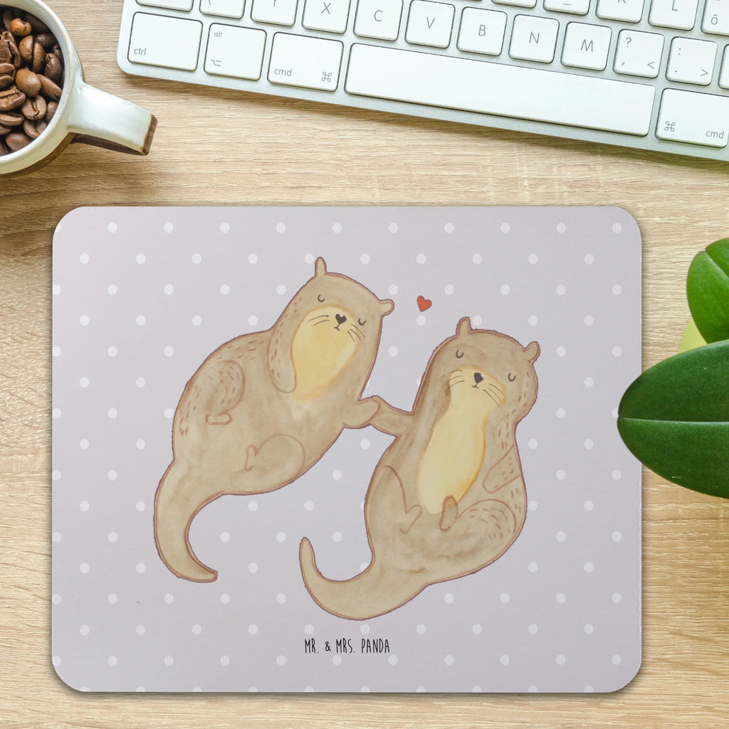 Podkładka pod mysz wydra trzymać się za ręce Büroausstattung, Designer Mauspad, PC Zubehör, Mauspad Büro, Einzigartiges Mauspad, Mauspad, Mausunterlage, Mousepad, Computer zubehör, Arbeitszimmer, Otter, Fischotter, Seeotter, Otter Seeotter See Otter