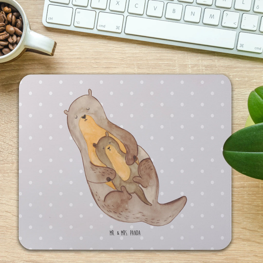 Podkładka pod mysz wydra dziecko Mausunterlage, PC Zubehör, Arbeitszimmer, Büroausstattung, Computer zubehör, Mauspad Büro, Designer Mauspad, Mauspad, Mousepad, Einzigartiges Mauspad, Otter, Fischotter, Seeotter, Otter Seeotter See Otter