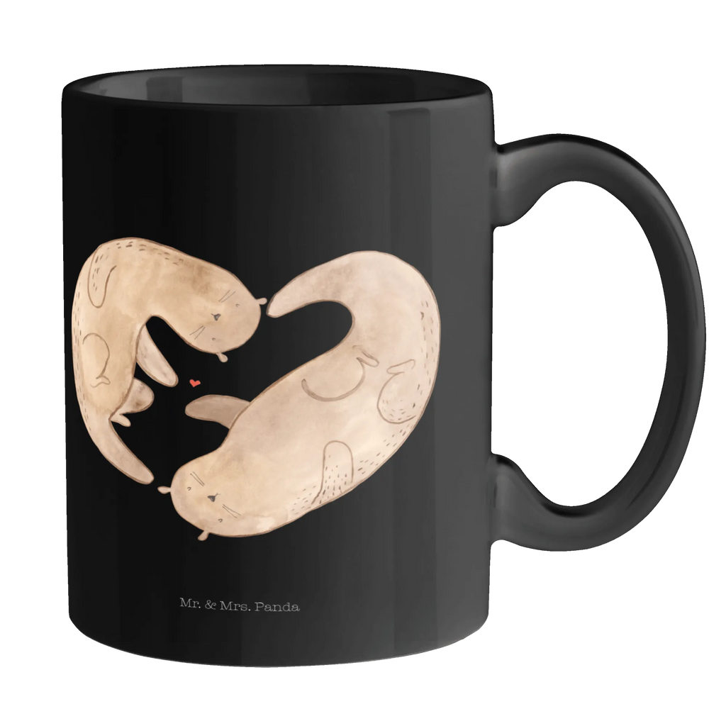Tasse Otter Herz Tasse, Teetasse, Tasse mit Zitaten, Tasse mit Motiven, Kaffeetasse, Porzellantasse, Keramiktasse, Geschenktasse, Bürotasse, Otter, Fischotter, Seeotter, Herz, Hochzeitstag, Liebesbeweis, Verlobung, gemeinsames Leben, Liebe, Bessere Hälfte, Liebesgeschenk, Jahrestag, Love you