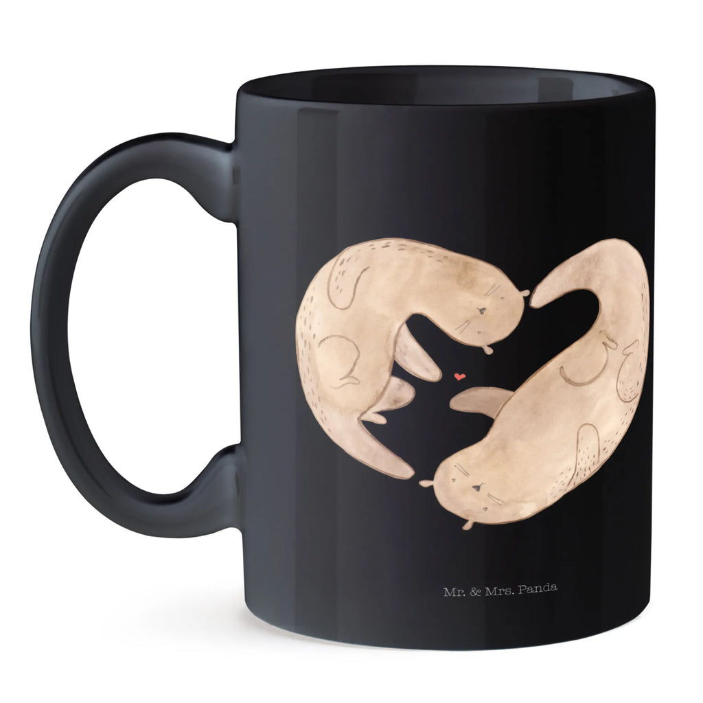 Tasse Otter Herz Tasse, Teetasse, Tasse mit Zitaten, Tasse mit Motiven, Kaffeetasse, Porzellantasse, Keramiktasse, Geschenktasse, Bürotasse, Otter, Fischotter, Seeotter, Herz, Hochzeitstag, Liebesbeweis, Verlobung, gemeinsames Leben, Liebe, Bessere Hälfte, Liebesgeschenk, Jahrestag, Love you