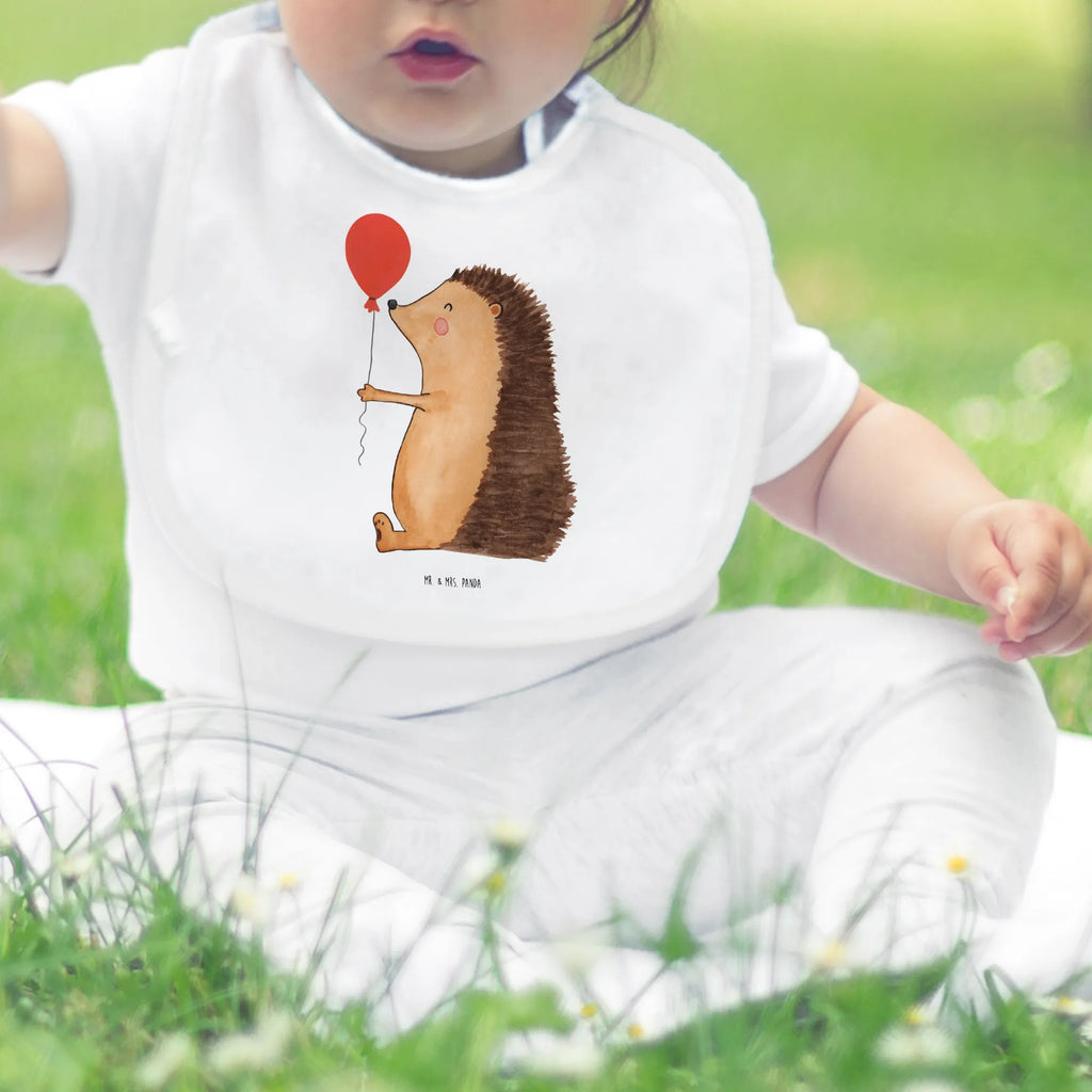Bib Hedgehog balloon baby party, drool bib, spit cloth, baby shower, baby bib, toddler, small animals, cute, funny, cute animal motives, hand drawn, small world, funny sayings, good mood, happy, gifts, gift ideas, special gifts, animal lover, card, Happy Birthday, Balloon, hedgehog, Birthday, Birthday Child