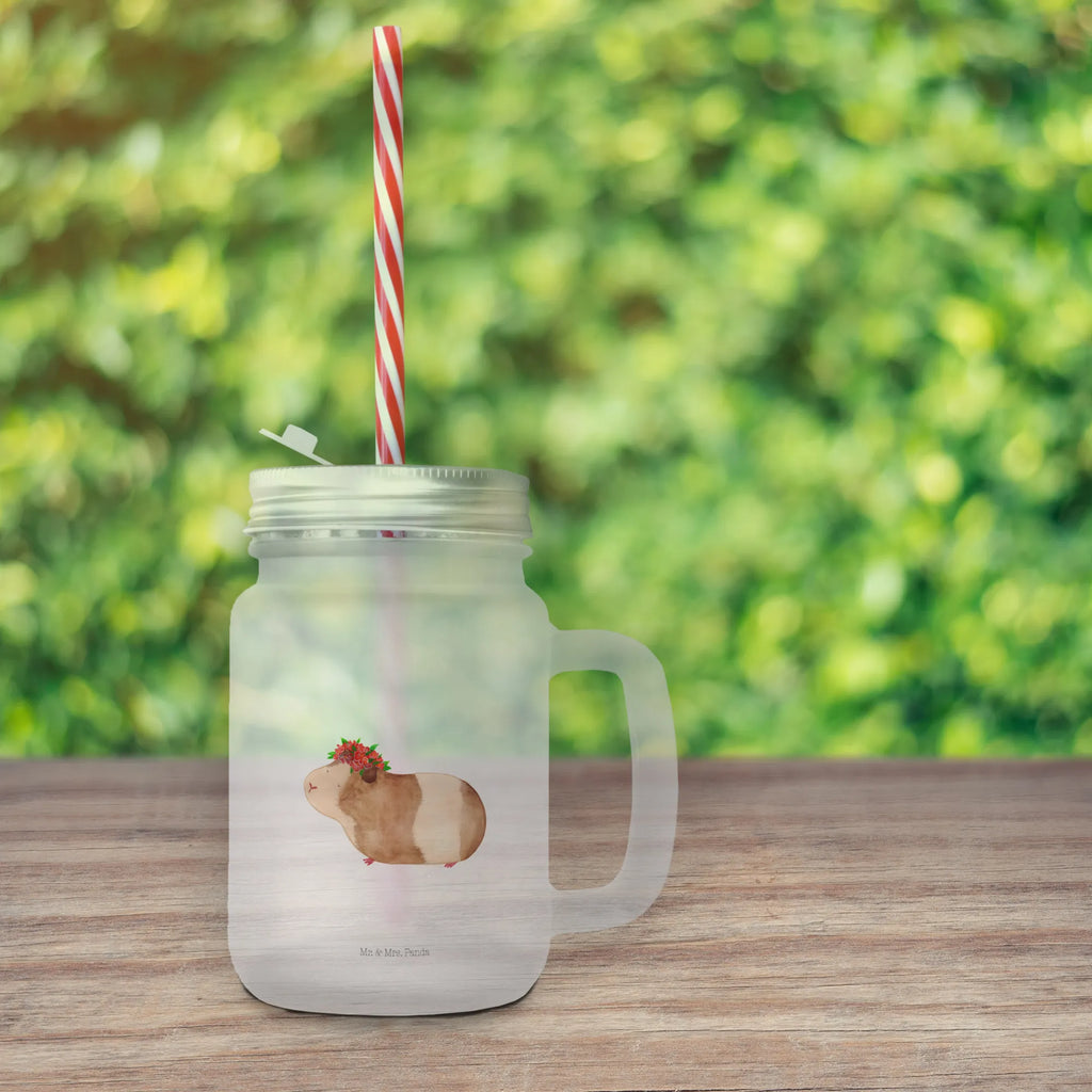 Mason jar drinking glass Guinea pig wisdom Mason Jar, cocktail glass, drinking glass, glass, handle glass, summer glass, preserving glass, small animals, cute, funny, cute animal motives, hand drawn, small world, funny sayings, good mood, happy, gifts, gift ideas, special gifts, animal lover, card, guinea pig, wonderland, meerie, motivation, wonder, flower child, Meeries, reality, saying, wisdom