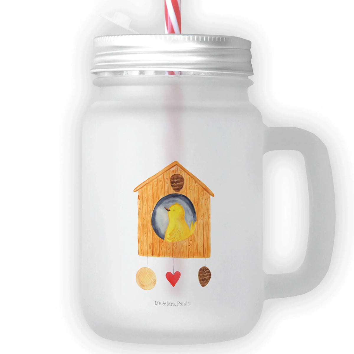 Szklanka Mason Jar ptak Dom