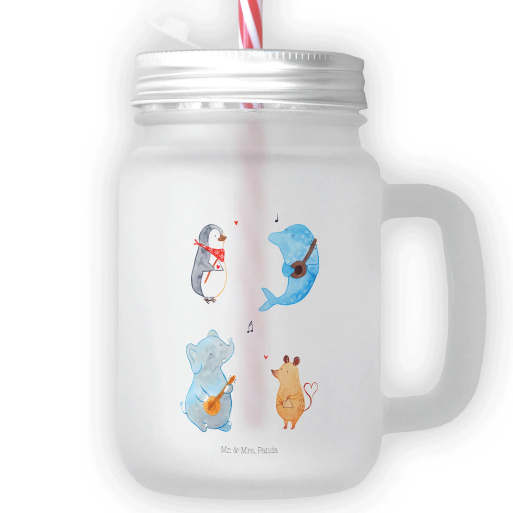 Szklanka Mason Jar Wielki zespół Motywy zwierzęce, dobra energia, zabawne powiedzonka, zwierzęta