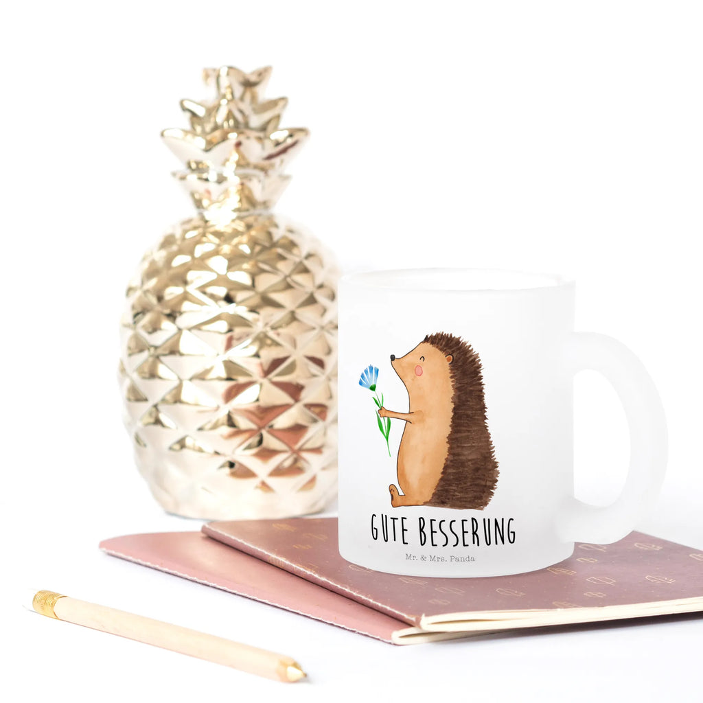 Glass tea cup Hedgehog Flower Teeglas, Große Teetasse, becher für tee, Becher, Tasse Für Tee, Tasse, Teetasse Glas, Tee Tasse, Trinkglas, tasse glas, Teegläser, getränkeglas, Teetasse, Glasbecher, Glas Teebecher, becher glas, glastasse, Teetasse aus Glas, Lustige Sprüche, Tiere, Tiermotive, Gute Laune, Genesungswünsche, Krankenhaus, krank, Gute Besserung, Besuch, Igel, Krankheit