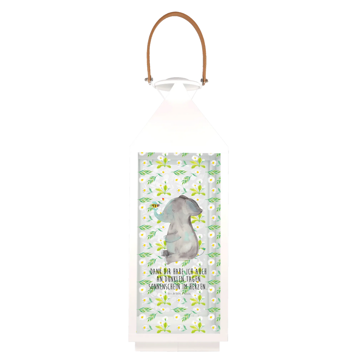 Decorative lantern elephant bee card, gift ideas, gifts, small animals, cute, cute animal motives, hand drawn, funny sayings, good mood, special gifts, animal lover, wedding gift, marriage proposal, elephant, love saying, anniversary, proof of love, love gift