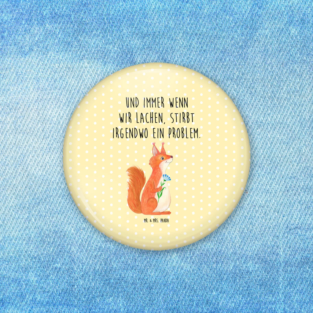 Button Squirrel flower 50mm Button, Lapel Pin, Button, Pin, small animals, cute, funny, cute animal motives, hand drawn, small world, funny sayings, good mood, happy, gifts, gift ideas, special gifts, animal lover, card, happy saying, motivation pictures, saying decoration, positive saying, Squirrel, squirrel, fun, laughter, motivation sayings