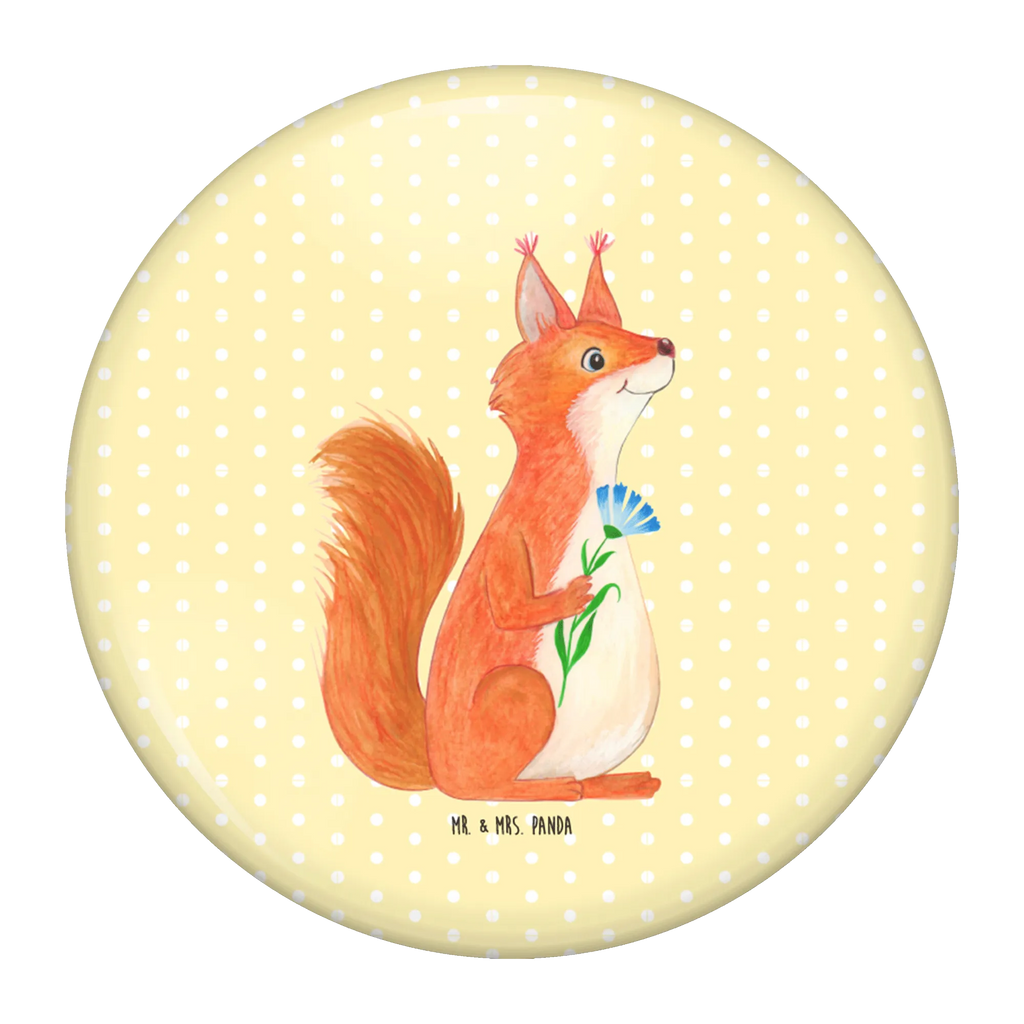Button Squirrel flower 50mm Button, Lapel Pin, Button, Pin, small animals, cute, funny, cute animal motives, hand drawn, small world, funny sayings, good mood, happy, gifts, gift ideas, special gifts, animal lover, card, happy saying, motivation pictures, saying decoration, positive saying, Squirrel, squirrel, fun, laughter, motivation sayings