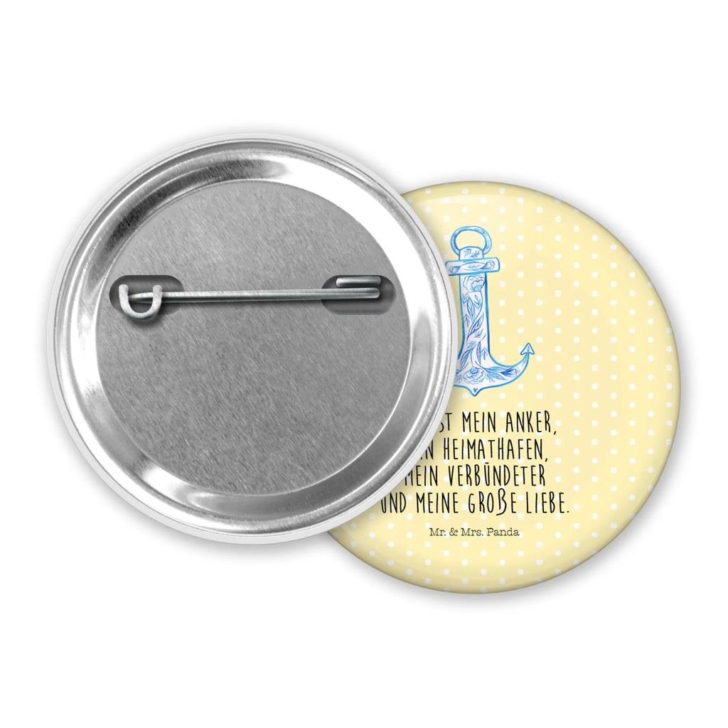 Button anchor Blue Button, Lapel Pin, 50mm Button, Pin, small animals, cute, funny, cute animal motives, hand drawn, small world, funny sayings, good mood, happy, gifts, gift ideas, special gifts, animal lover, card