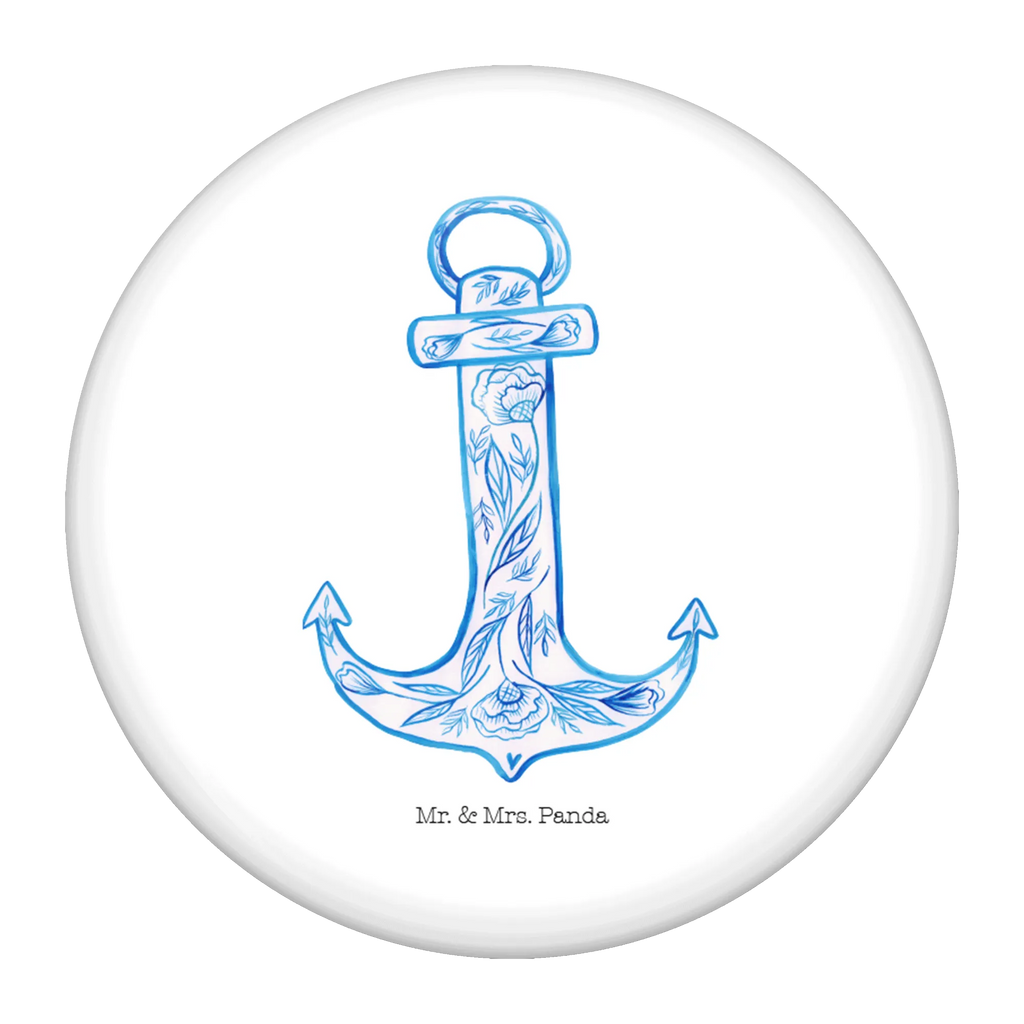 Button anchor Blue Button, Lapel Pin, 50mm Button, Pin, small animals, cute, funny, cute animal motives, hand drawn, small world, funny sayings, good mood, happy, gifts, gift ideas, special gifts, animal lover, card