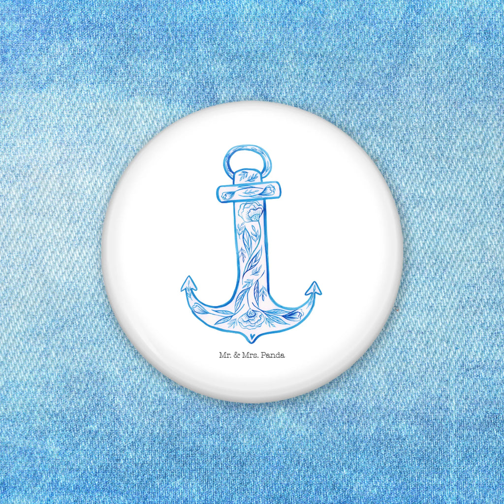 Button anchor Blue Button, Lapel Pin, 50mm Button, Pin, small animals, cute, funny, cute animal motives, hand drawn, small world, funny sayings, good mood, happy, gifts, gift ideas, special gifts, animal lover, card