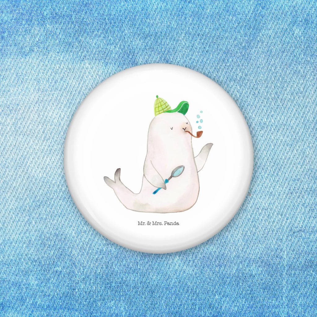 Button Robbe Sherlock 50mm Button, Button, Pin, Anstecknadel, Tiermotive, Gute Laune, lustige Sprüche, Tiere