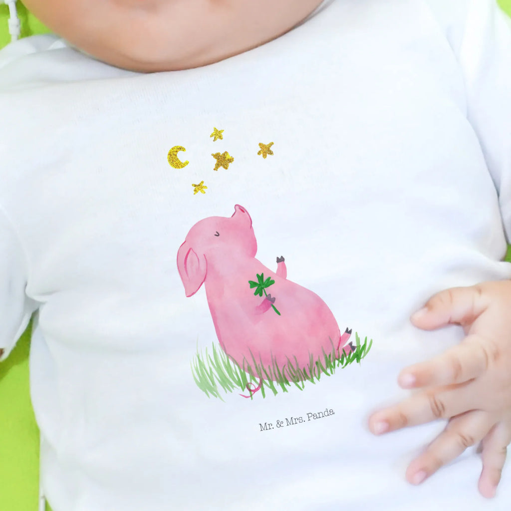 Baby long-sleeve Pig Luck Kleidung, Mädchen, Baby, Langarm, Bio, Jungen, Tiermotive, Gute Laune, lustige Sprüche, Tiere, Glücksschwein. Glück, Sernchen, Glücksbringer, Sterne, Schweinchen, Ziele, Träume, Motivation, Schwein