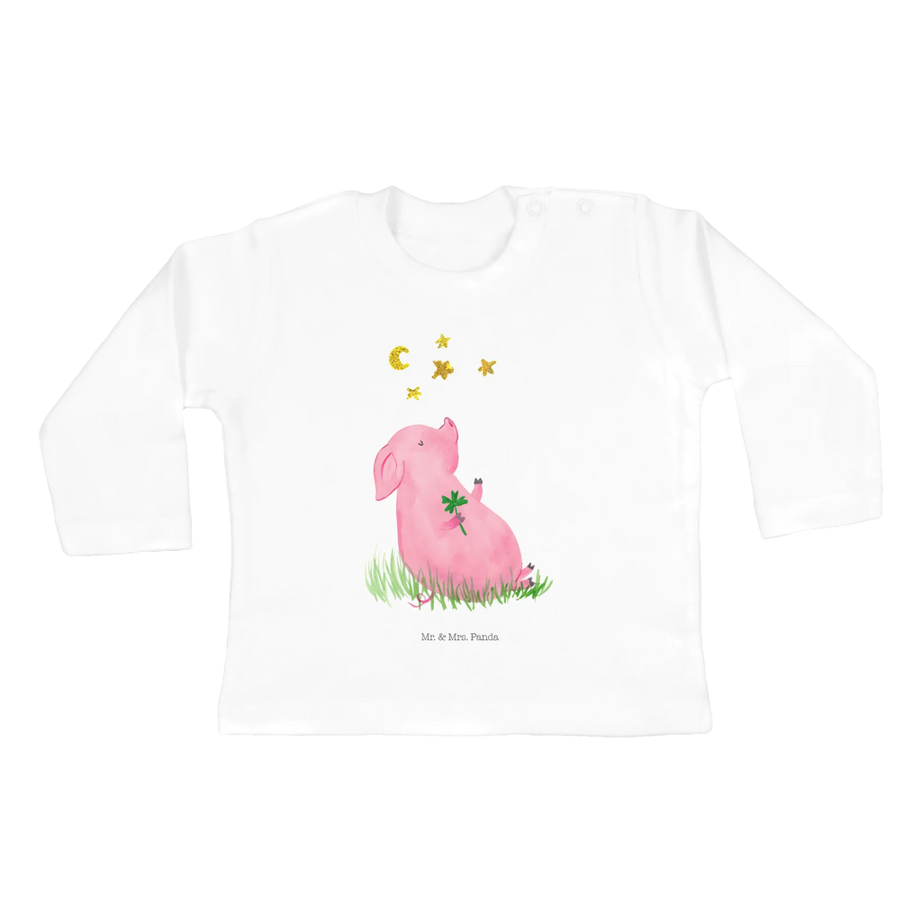 Baby long-sleeve Pig Luck Kleidung, Mädchen, Baby, Langarm, Bio, Jungen, Tiermotive, Gute Laune, lustige Sprüche, Tiere, Glücksschwein. Glück, Sernchen, Glücksbringer, Sterne, Schweinchen, Ziele, Träume, Motivation, Schwein