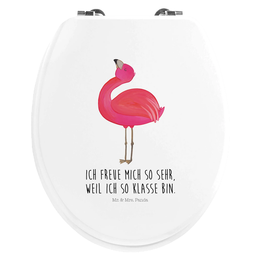 Motiv WC Sitz Flamingo Stolz Toilettendeckel, WC-Sitz, Toilette, Klobrille, Klodeckel, Flamingo, stolz, Mama, Selbstakzeptanz, Schwester, beste Freundin, Freundin, Tochter, Selbstliebe, Freude