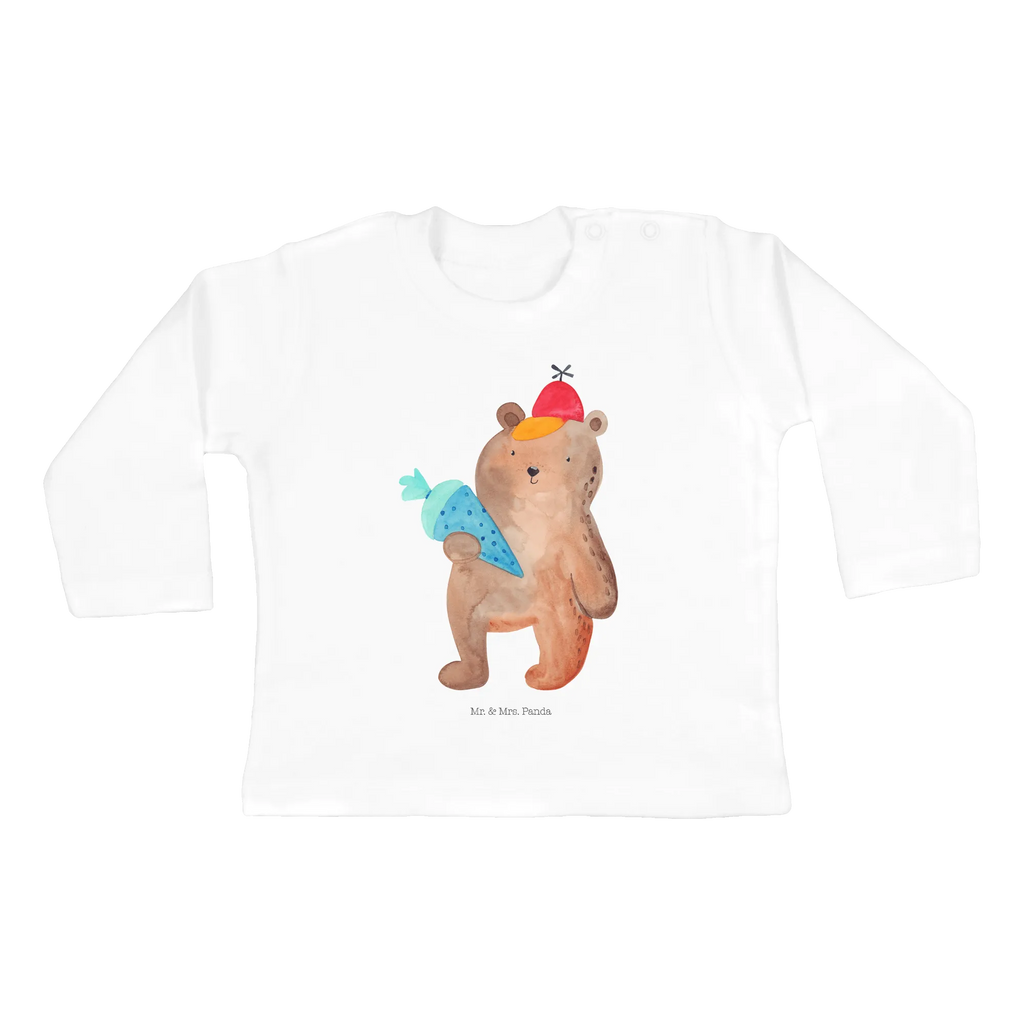 Baby long-sleeve bear School cone Baby Shower, Kleidung, Langarm, Bio, Teddy, Bär, Teddybär, Bär Motiv, Erster Schultag Geschenk, Schultüte, Schulbeginn, Einschulung Geschenk, Schulanfang, Grundschule, Schule Geschenk