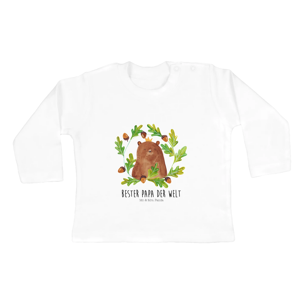 Baby Longsleeve Bär König Langarm, Kleidung, Bio, Baby Shower, Bär, Teddybär, Teddy, Bester Vater, Vater, Papi, Papa Bär, Daddy, Dad, Vatertag, Bester Papa, Papa, Weltbester Papa