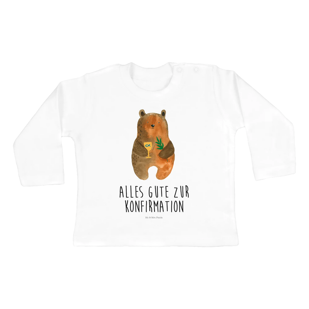 Baby long-sleeve bear confirmation Kleidung, Bio, Langarm, Baby Shower, Teddy, Bär, Teddybär, Evangelisch, Kirche, Gottesdienst, Konfirmation