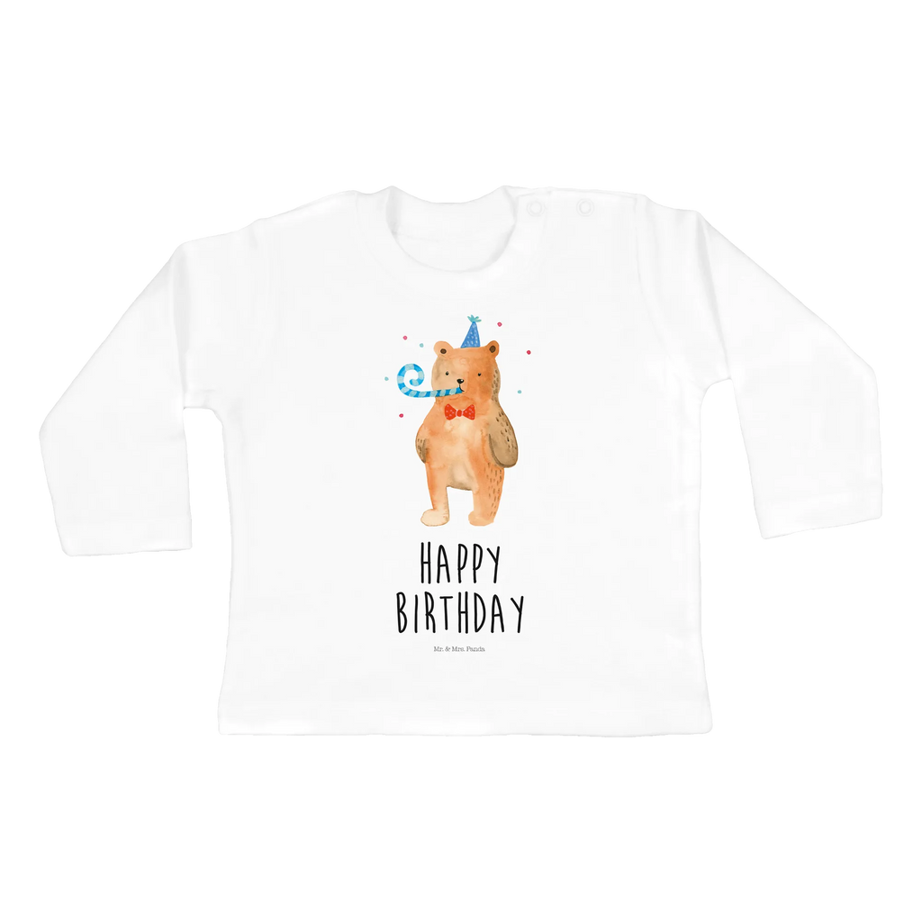 Baby Longsleeve Birthday Bär Mädchen, Bio, Kleidung, Jungen, Langarm, Baby, Bär, Teddy, Teddybär, Glückwunsch, Happy Birthday, Geburtstag, Alles Gute
