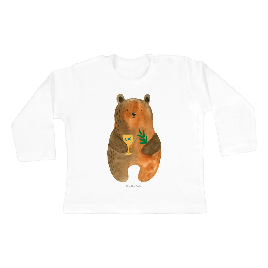 Baby long-sleeve bear confirmation Kleidung, Bio, Langarm, Baby Shower, Teddy, Bär, Teddybär, Evangelisch, Kirche, Gottesdienst, Konfirmation