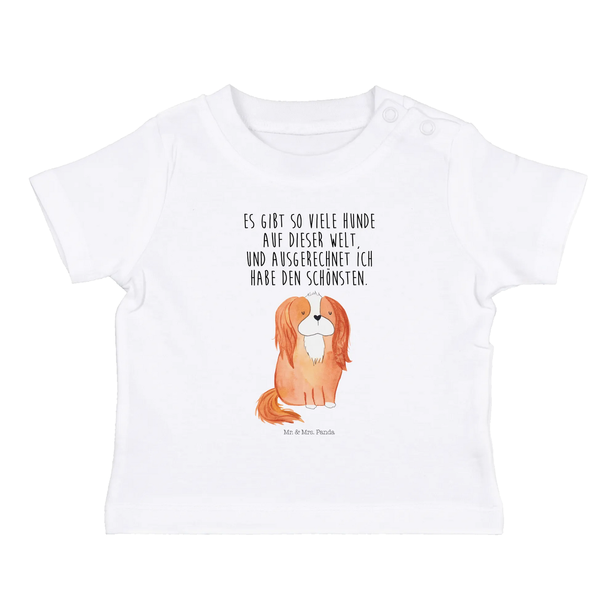 Organic Baby Shirt Hund Cavalier King Charles Spaniel