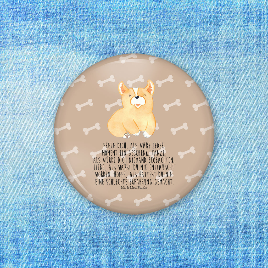 Button Corgie 50mm Button, Button, Pin, Anstecknadel, Hund, Hundemotiv, Haustier, Hunderasse, Tierliebhaber, Hundebesitzer, Sprüche, Corgie, Welsh Corgie Pembroke, britisch, Motivation, Spruch, Hundespruch, Lebensfreude