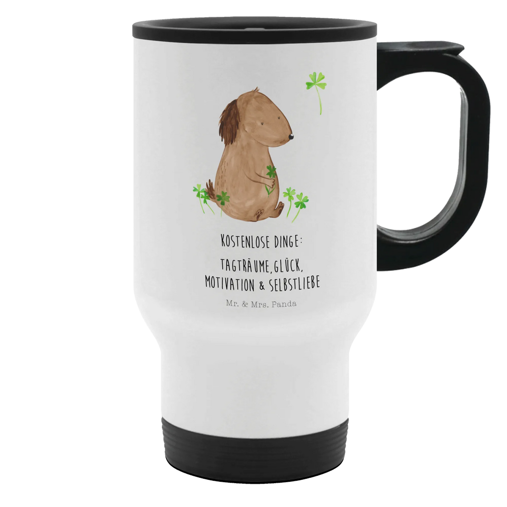 Insulated mug Dog shamrock travel coffee mug, travel mug, Insulated mug, Coffee mug, To Go mug, Thermo cup, Thermo mug, dog, mutt, hound, woof, dog mama, dog breed, love dogs, love for dogs, dog decorative items, bag with dog print, funny gifts for dog owners, what do you give a dog lover, Christmas gifts for dogs, gifts for dogs, dog sayings, cloverleaf, mindfulness, lucky charm, motivation, daydreams, Dog, new beginning, gift, self-love, happiness