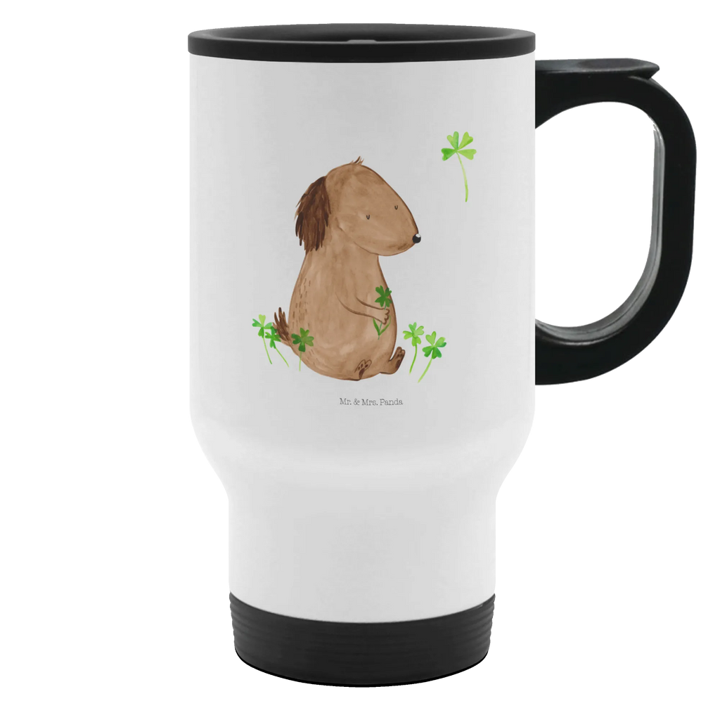 Insulated mug Dog shamrock travel coffee mug, travel mug, Insulated mug, Coffee mug, To Go mug, Thermo cup, Thermo mug, dog, mutt, hound, woof, dog mama, dog breed, love dogs, love for dogs, dog decorative items, bag with dog print, funny gifts for dog owners, what do you give a dog lover, Christmas gifts for dogs, gifts for dogs, dog sayings, cloverleaf, mindfulness, lucky charm, motivation, daydreams, Dog, new beginning, gift, self-love, happiness