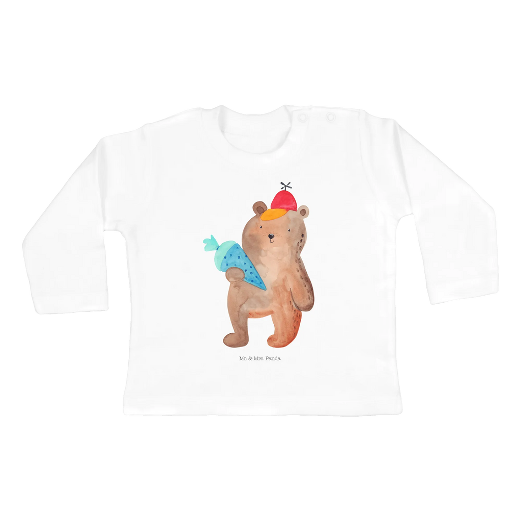 Baby long-sleeve bear School cone Baby Shower, Kleidung, Langarm, Bio, Teddy, Bär, Teddybär, Bär Motiv, Erster Schultag Geschenk, Schultüte, Schulbeginn, Einschulung Geschenk, Schulanfang, Grundschule, Schule Geschenk