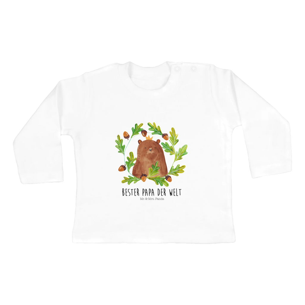 Baby Longsleeve Bär König Langarm, Kleidung, Bio, Baby Shower, Bär, Teddybär, Teddy, Bester Vater, Vater, Papi, Papa Bär, Daddy, Dad, Vatertag, Bester Papa, Papa, Weltbester Papa