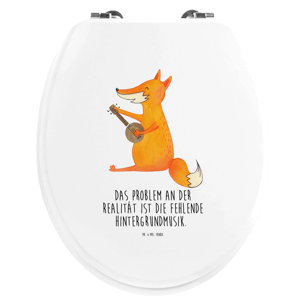 Motiv WC Sitz Fuchs Gitarre WC-Sitz, Klodeckel, Klobrille, Toilette, Toilettendeckel, Fuchs, Sänger, Füchse, Sängerin, Musik Spruch, Gitarre, Geschenk Musiker, Musikerin