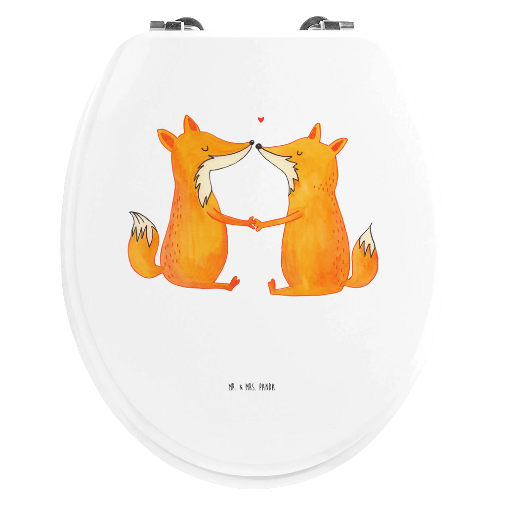 Motiv WC Sitz Füchse Liebe Klobrille, Toilettendeckel, Toilette, Klodeckel, WC-Sitz, Fuchs, Fox, Liebesbeweis, Füchse, Liebe, Partner, Paar, Ehemann, Freund, Ehe, Freundin, Ehefrau, Liebespaar, Verlobte