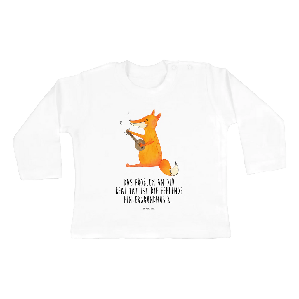 Baby long-sleeve Fox guitar Bio, Kleidung, Baby Shower, Langarm, Fuchs, Musik Spruch, Musikerin, Sänger, Gitarre, Sängerin, Geschenk Musiker, Füchse